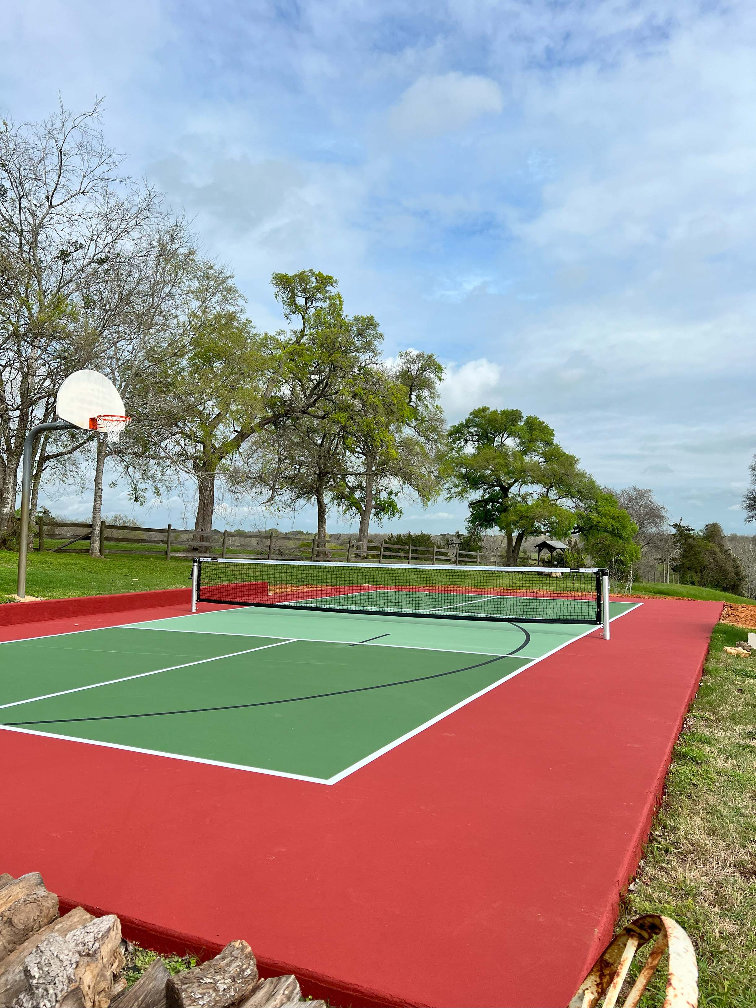 Starhill Farms Tennis Court Construction by Aguilar Athletics