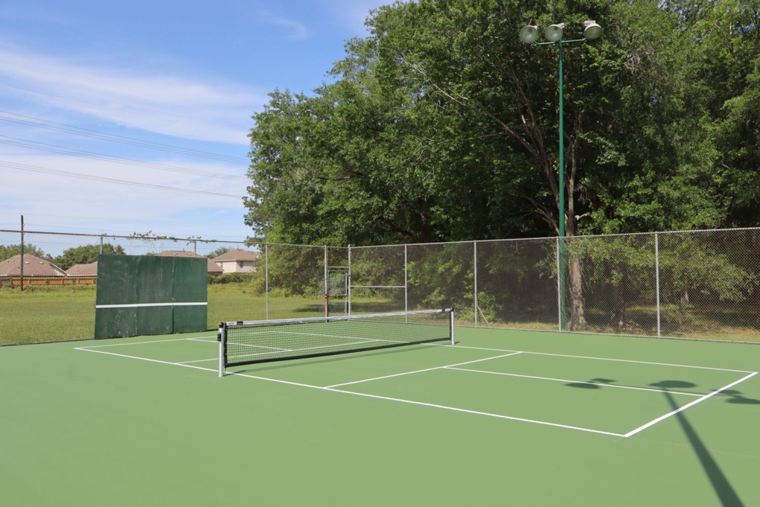 Austin Pickleball Court Construction by Aguilar Athletics